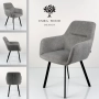 Krzesło DELUXE KR-171 Tkanina STRONG 14 Noga Metalowa